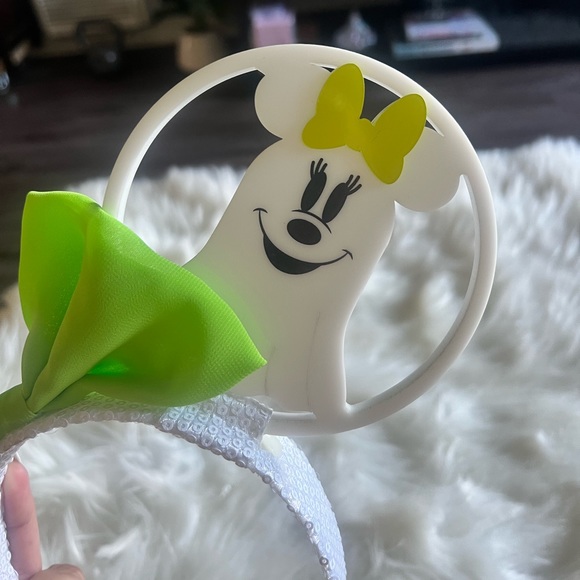 Glow in the dark Mickey / Minnie Halloween ears / headband - Picture 3 of 4